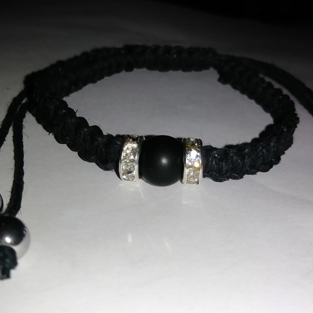 🆕Handcrafted Black Bracelet NWOT